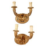 Italian 20's Wood Sconces