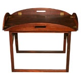 Oval rosewood tray table
