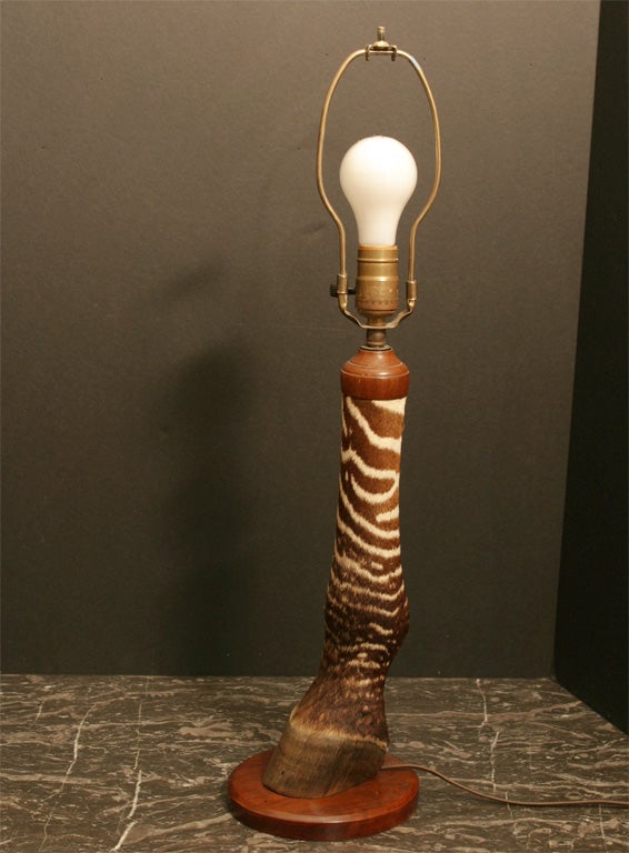 A 50's Zebra Leg Lamp at 1stDibs leg lamp for sale, leg lamp origin