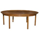 Large Round Wooden Coffee Table