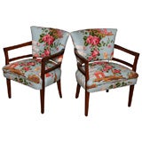 Pair of Gilbert Rhode Arm Chairs