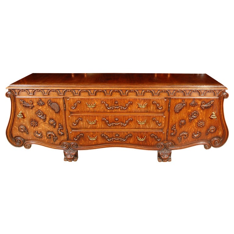 Large Oak Buffet / Sideboard at 1stDibs