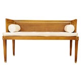Neoclassical Bench with Cane Sides