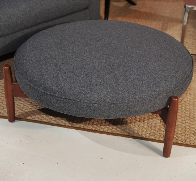 American Jens Risom Armchair and Ottoman