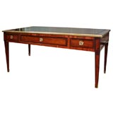 Large Louis XVI Leather Top Bureau Plat, ca 1780