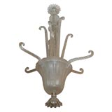 Elaborate bell jar form ceiling fixture