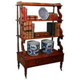 Irish Pale Mahogany Waterfall Bookcase