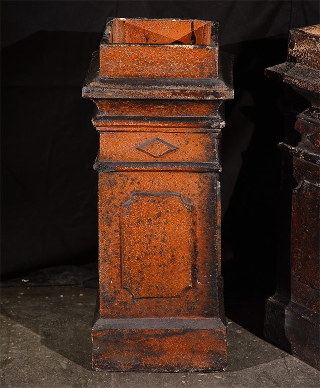 Pair of English Roof Chimneys
