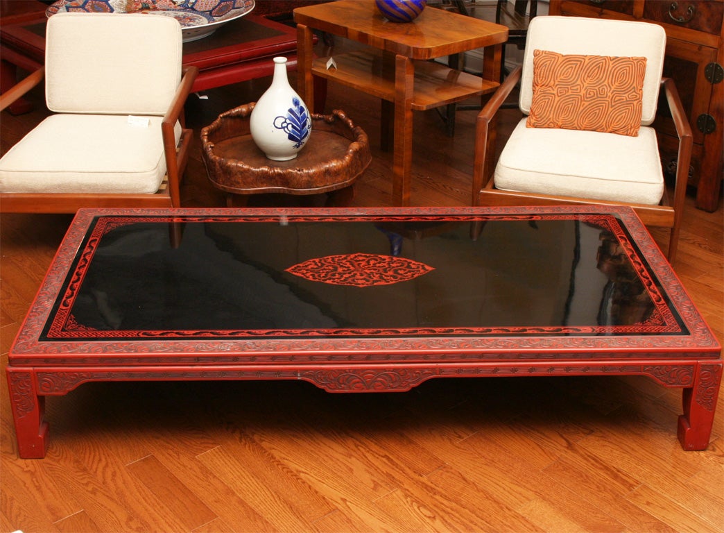 Japanese lacquer coffee table.