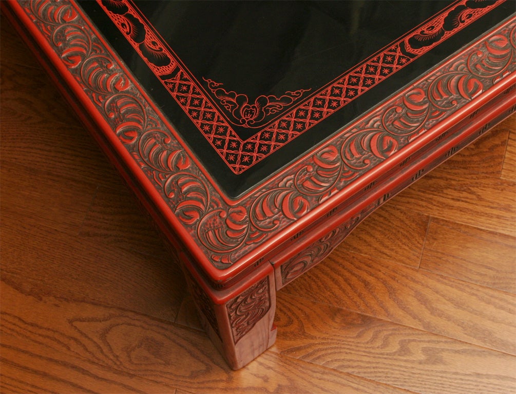Japanese Lacquer Coffee Table For Sale 2