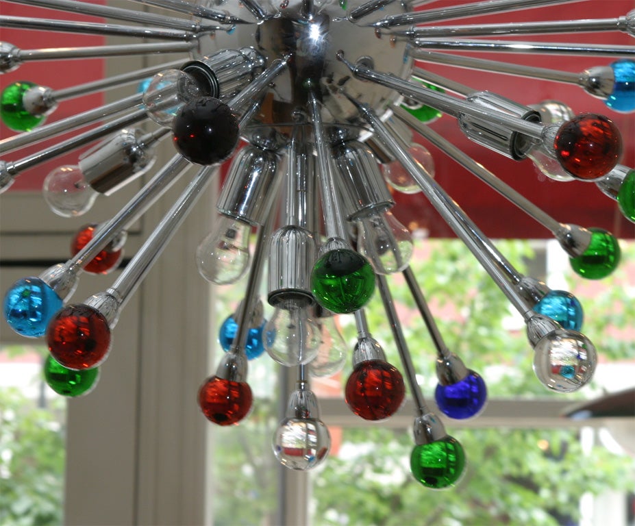 Italian Venetian Glass Sputnik Chandelier