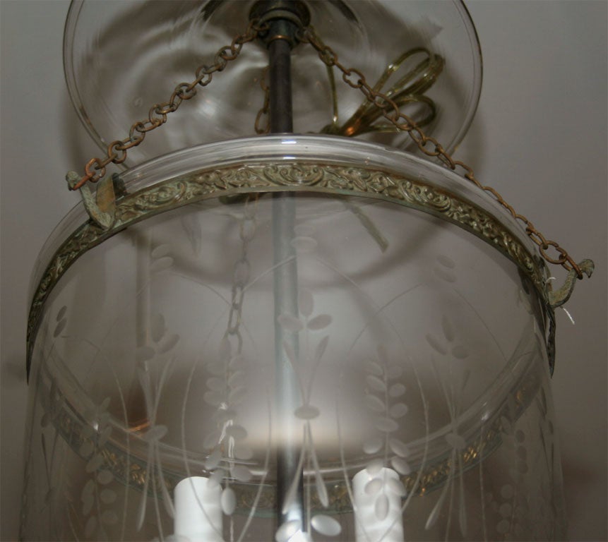 Pair of 19th Century Anglo Indian Bell Jar Lanterns In Good Condition In New York, NY