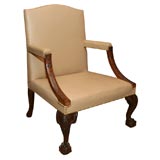 Important English Country House Gainsborough Library Chair