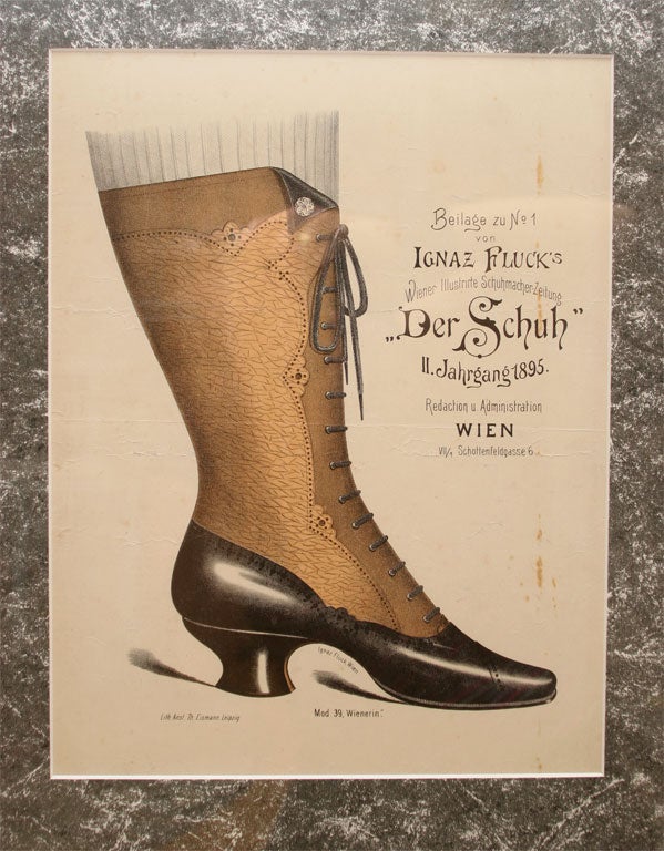 Set of Four Shoe Illustrations For Sale 1