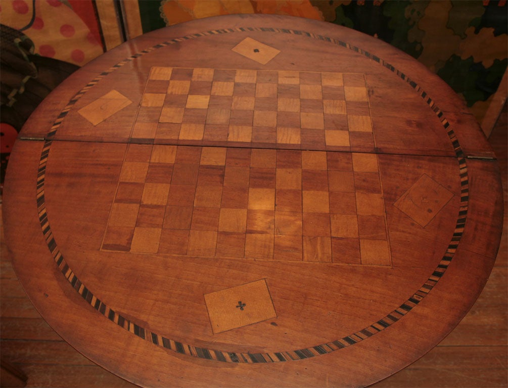 French Demi-Lune Game Table For Sale 3