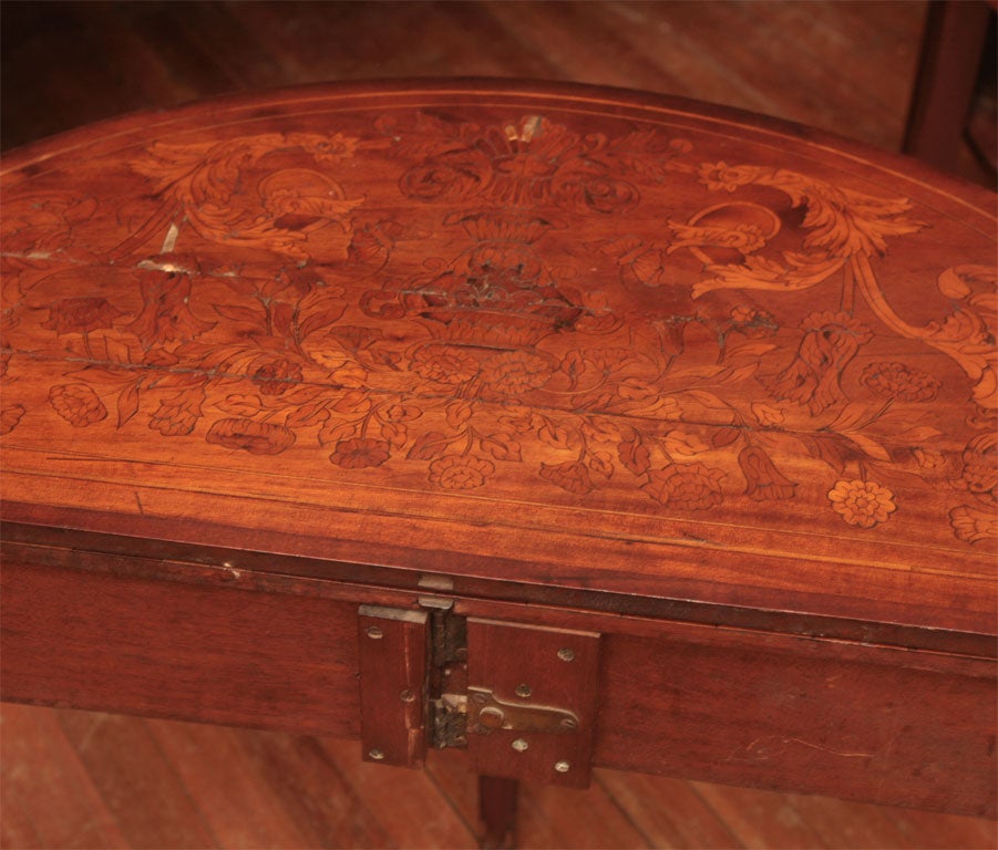 French Demi-Lune Game Table For Sale 6