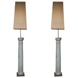 Pair of Column Floor Lamps