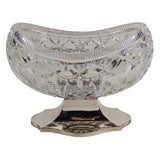 Crystal Bowl on Silver base