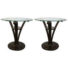 Grosfeld House Pair of Feather-Base Tables