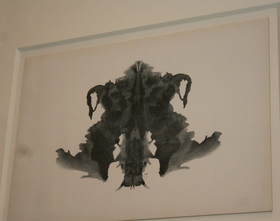Set of Ten Framed 1940's Rorschach Plates For Sale 3