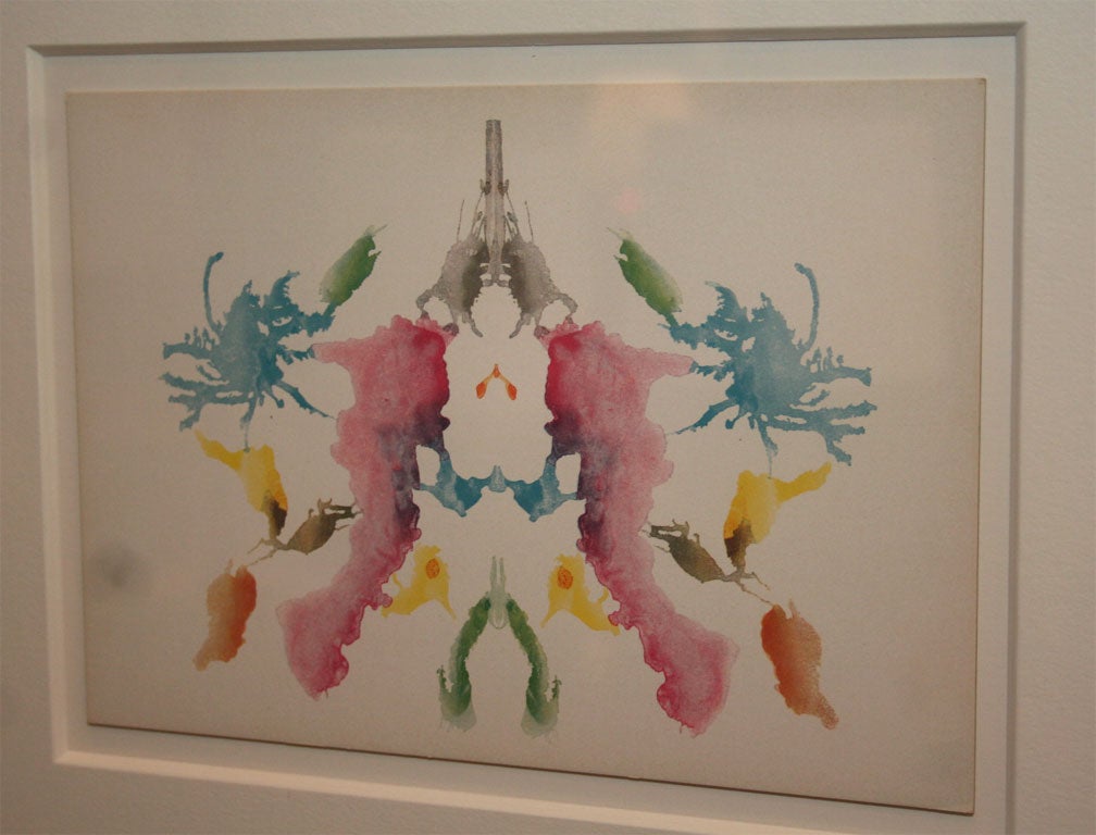 Set of Ten Framed 1940's Rorschach Plates For Sale 6