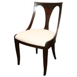 Pair of Dark Mahogany Spoon Back Chairs