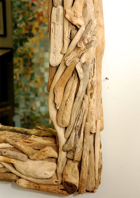 Pair of driftwood mirrors 1