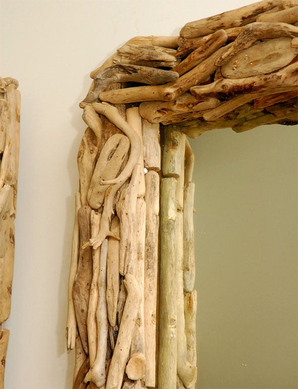 Pair of driftwood mirrors 2
