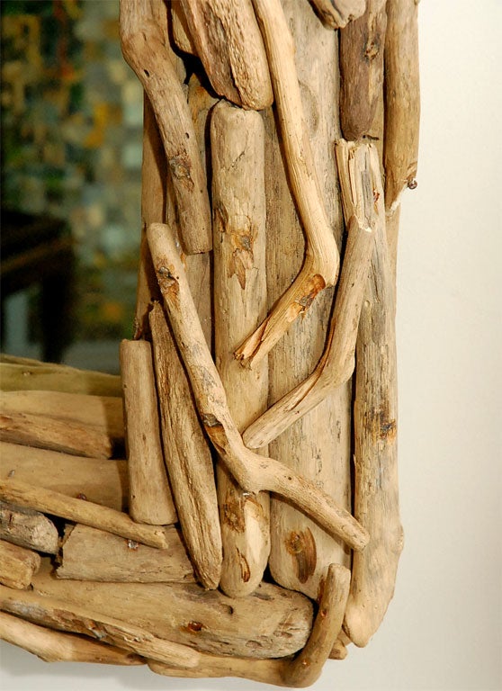 Pair of driftwood mirrors 3