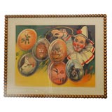 Framed circus poster