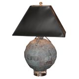 Used Copper Lamp in the manner of Paul Evans