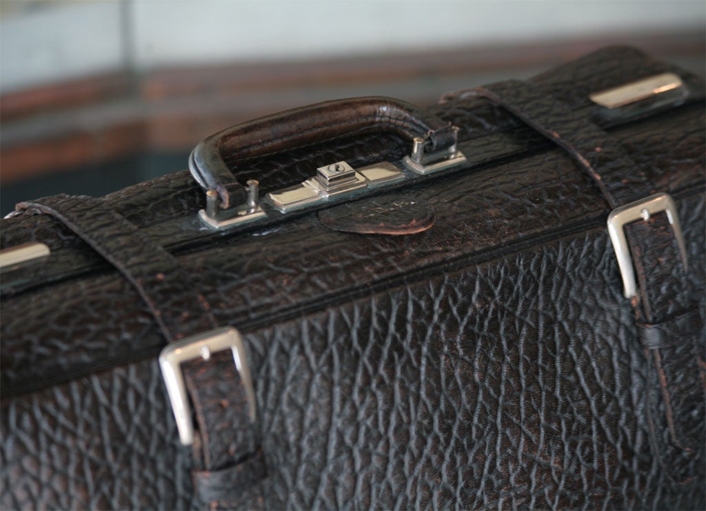 Ostrich Leather A Walrus Leather Travel Case