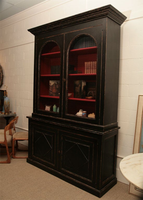 American A Regency Style Painted Bookcase