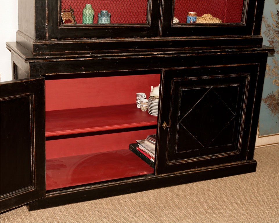 Wood A Regency Style Painted Bookcase