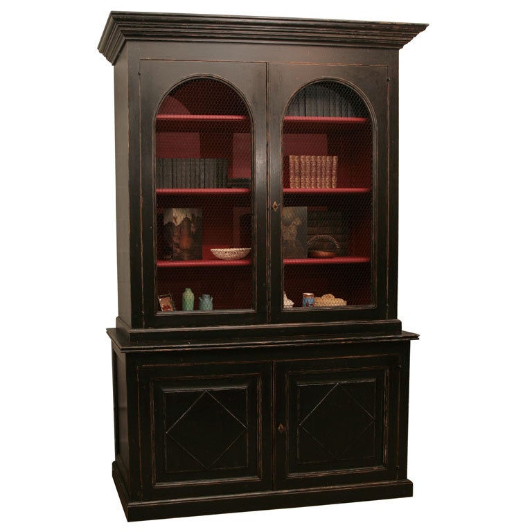 A Regency Style Painted Bookcase