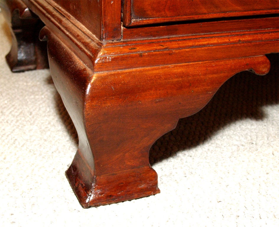Antique English mahogany slant front desk. 2