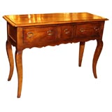 Antique French fruitwood server.