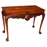Antique Irish flame mahogany console.