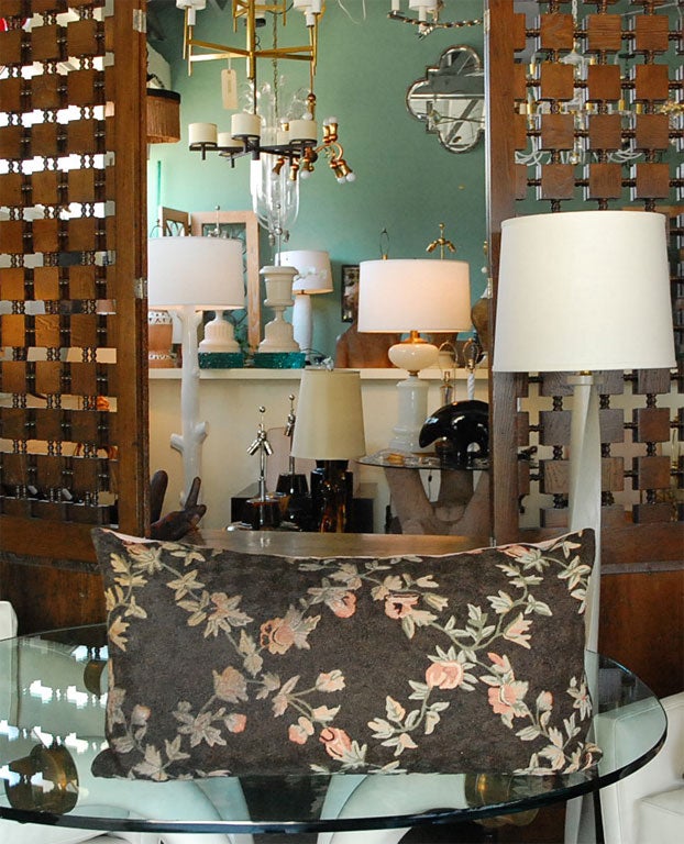 New Pillows with Vintage Needlepoint