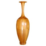 Very Large Turned Oak Vase