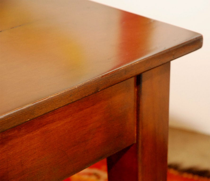 Wood 1950's Library Table