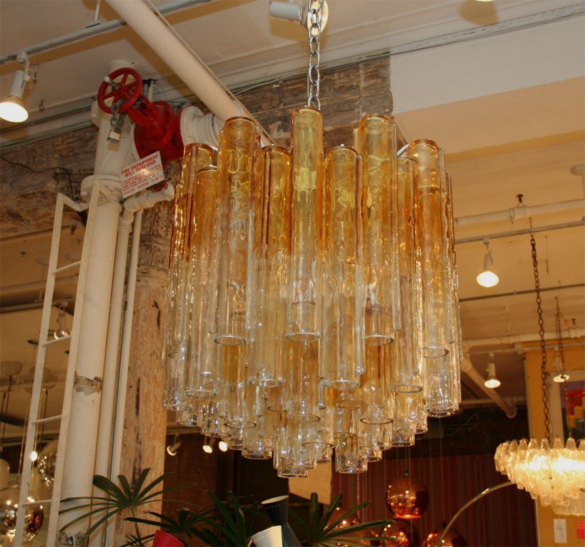 Venini Calze Amber Fade Chandelier 2