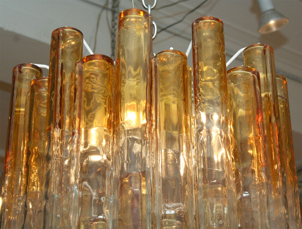 Venini Calze Amber Fade Chandelier 1