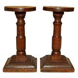 Pair of Small  Walnut Stands