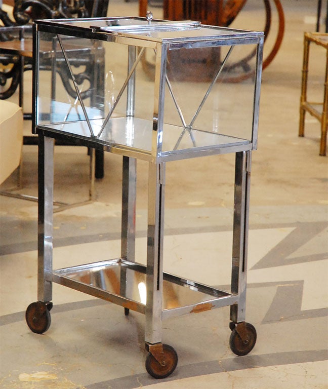 Jacques Adnet Bar Cart