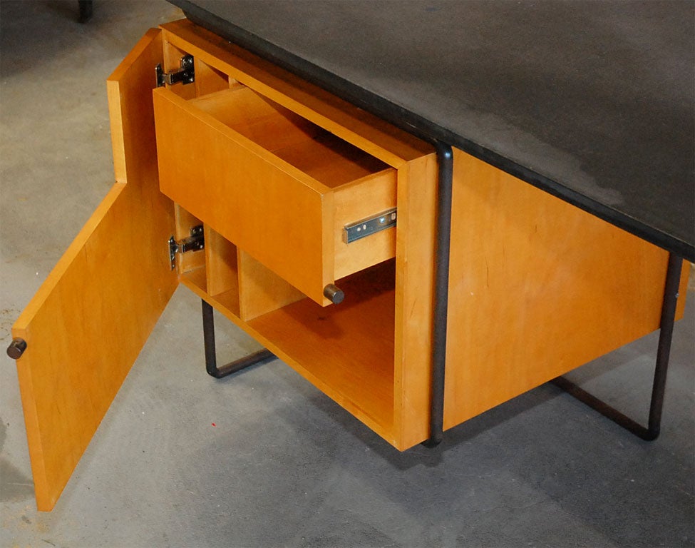 Mid-20th Century Granite Top Desk