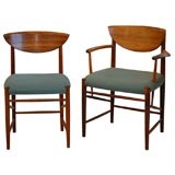 Set of Six Huidt and Molgaard Dining Chairs