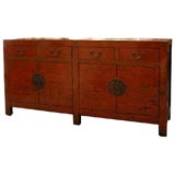 Chinese Sideboard in rare Orange Lacquer