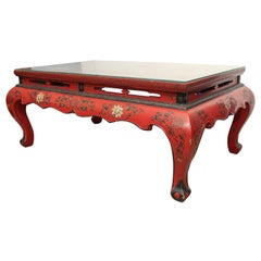 A LACQUER COFFEE TABLE. MID 20th CENTURY