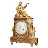 AN EMPIRE FIGURAL MANTEL CLOCK. FRENCH, C.1810